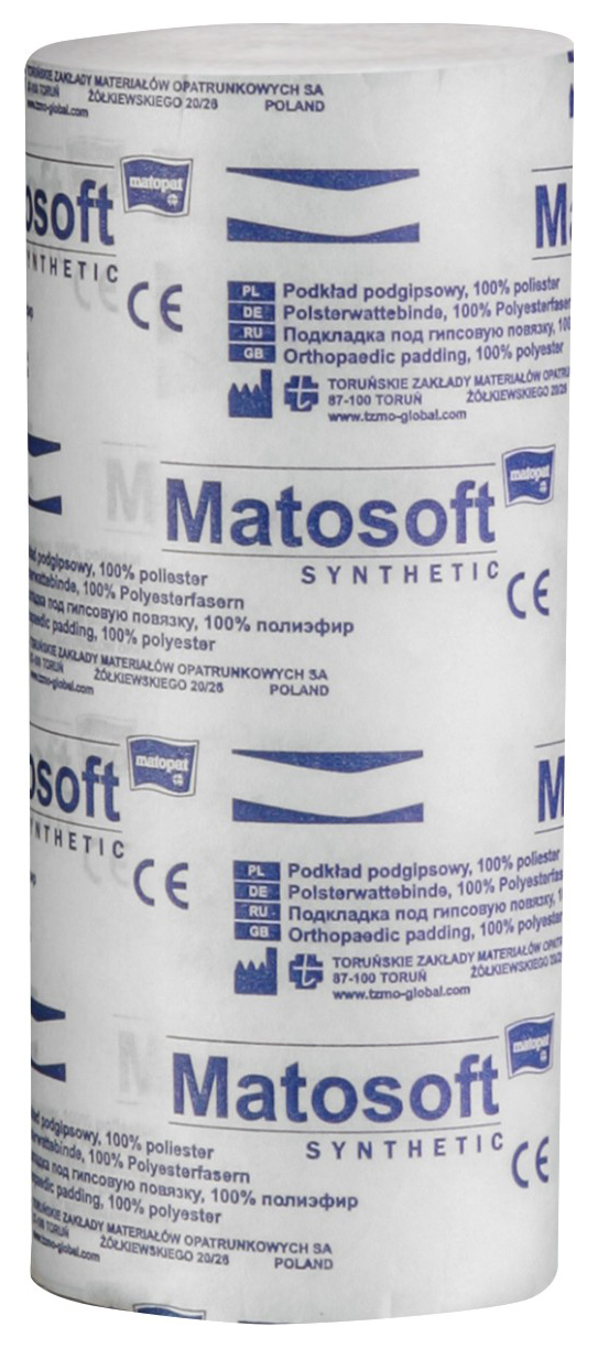 Пов'язки підгіпсові нестерильнi MATOSOFT SYNTHETIC 15см x 3м (12шт/уп) (5900516890872)